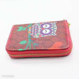 Women Wallet Long Purse with Owls Pattern