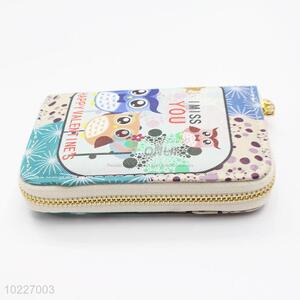 Fashion Style Ladies PVC Clutch Purses with Owl Patern