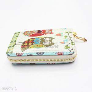 Best Selling Beautiful Owl Printed Wallet PVC Purse