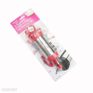 4 nozzles icing syringe decorating set