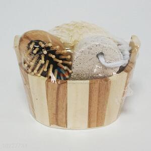 Promotional 3 pieces wooden <em>bath</em> shower <em>set</em>