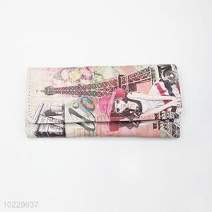 Fashion Designer PVC Leather Printed Woman Wallet