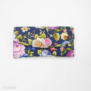 Delicate Casual Printed Lady Cash Handbag Slim Clutch Wallet