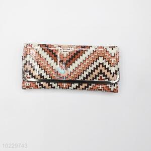 Trendy Fashion Wavy Pattern Slim Long Wallet Purse