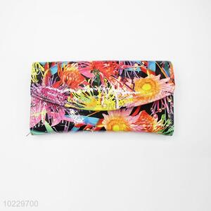 Women long elegance printed wallet