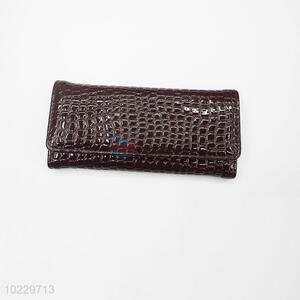 Women Long Purse Crocodile Pattern Clutch Wallet Card Holder