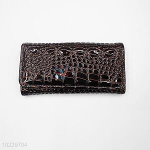 Animal ski pattern envelope ladies pu leather long wallet women