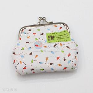 Birdse Pattern Capacity Coin Bag PVC Purse