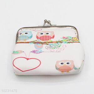 Fashion Owl Printed Women Coin Purses/Cheap Mini Coin Bags