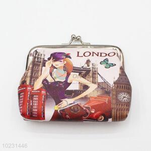 Vintage London Pattern Small Wallet PVC Coin Purse