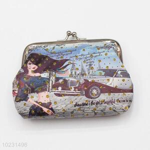 Star Design Fashion Lady and Car Exquisite Wallets Coin Purse