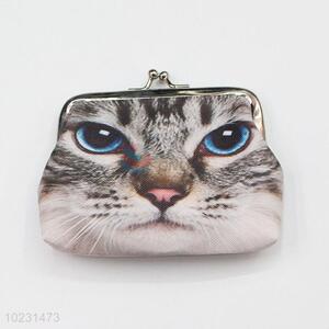 Women Lovely Cat Pattern Coin Purse Lady Wallet Clutch Bag