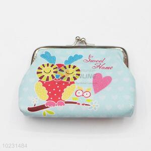 Eco-friendly Cartoon Owl Printed Coin Purse Wallet Pouch Money Bag