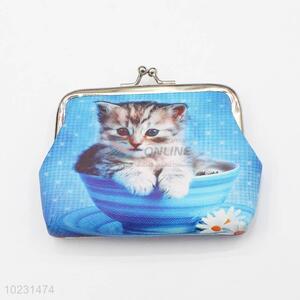 Womens Exquisite Cute Cat Pattern Wallets Coin Purse