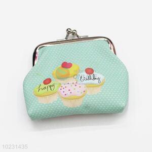 Newly Design Cupcake Printing PVC Coin Bag