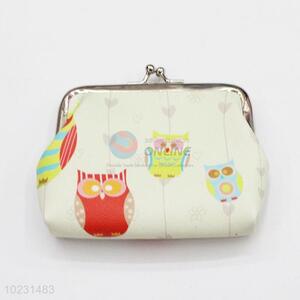 Portable Cute Owl Pattern Wallet Coin Case Bag Plush Purse