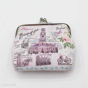 New Fashion Building Printed PVC Coin Purses