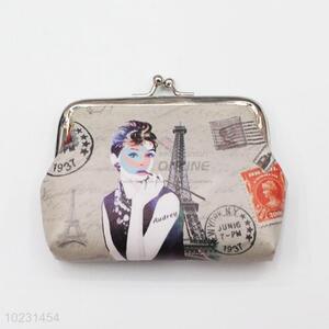 Vintage Womens Pattern PVC Wallets Coin Purse