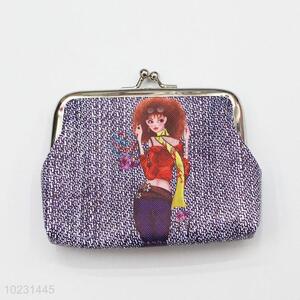 Modern Lady Printed PVC Coin Purses/Cheap Mini Coin Bags