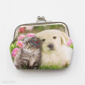 New Cute Dog Cat Pattern PVC Coin Purse