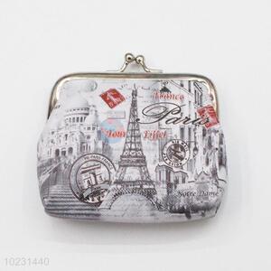 Vintage Style Tower Printed Women's Coin Purse Small Change Purse