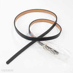 Newly Fashion Black Pu Leather Wearable Belt for Women