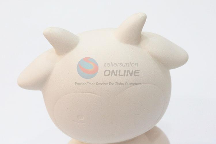 Popular hot sales cattle shape money box