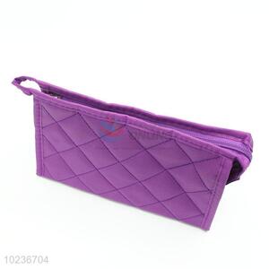 Purple Color Nylon Makeup Bag Travel Cosmetic Bag