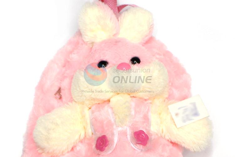 Wholesale Cartoon Rabbit Kids Bag Soft Plush Backpack