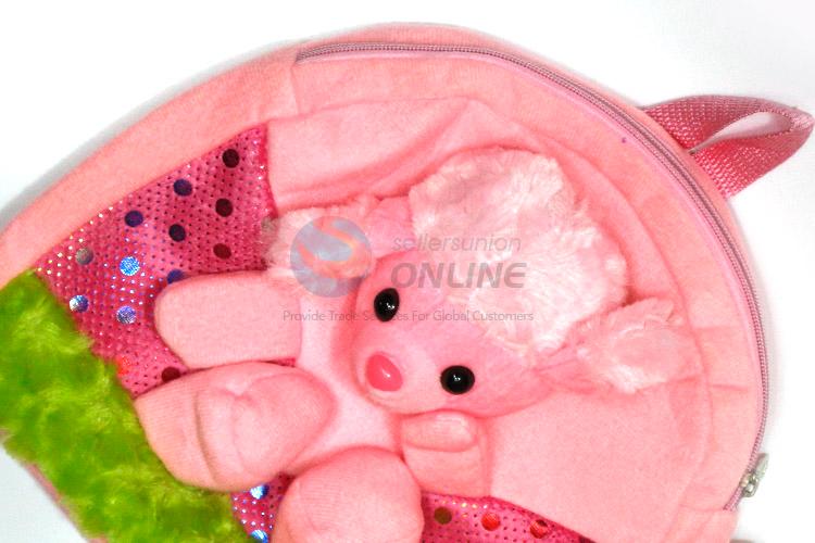 Fashion Design Lovely Short Plush Animal Backpack