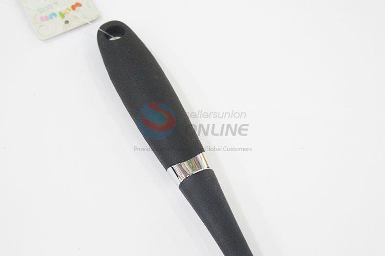 Promotional kitchen black plastic leakage ladle