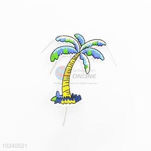 China wholesale coconut tree shape embroidery badge brooch