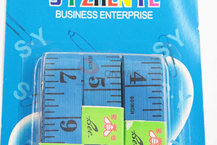 Wholesale simple blue 3pcs tape measures