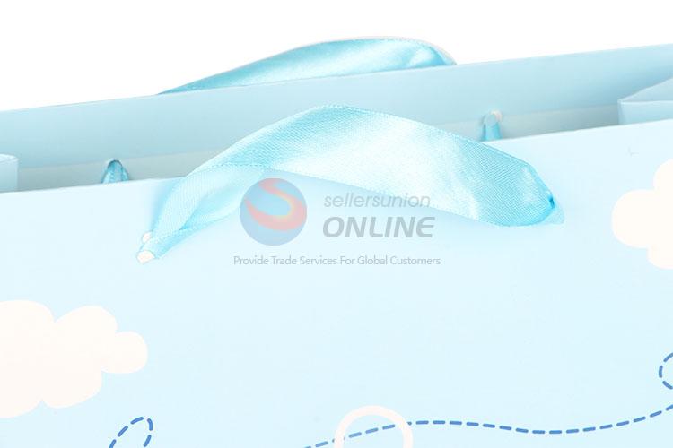 Competitive Price Blue Gift Bag/Paper Packing Bag for Baby