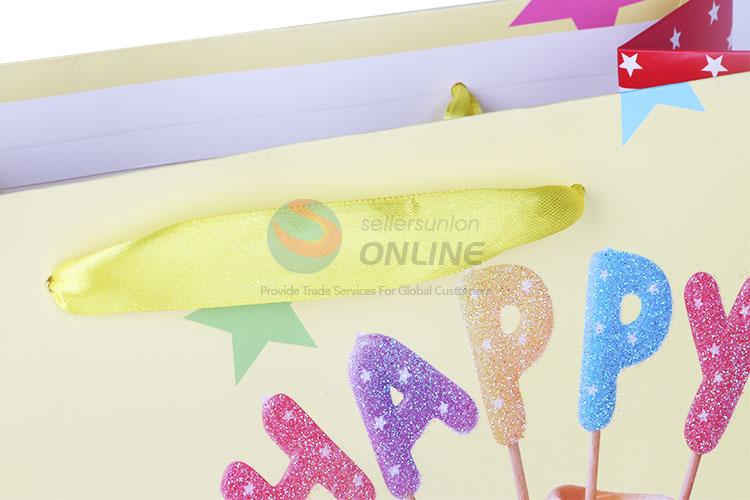 Best Selling Cake Printed Gilding Gift Bag/Paper Packing Bag for Birthday