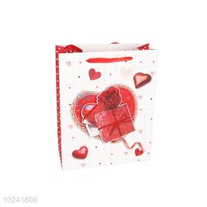 Wholesale Red Heart Printed Gift Bag/Paper Packing Bag for Sale