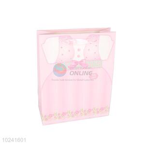 Nice Baby Skirt Design Pink Gilding Gift Bag/Paper Packing Bag for Sale