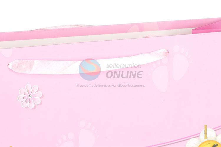 Wholesale Supplies Pink Gift Bag/Paper Packing Bag for Baby