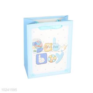 Factory Hot Sell Blue Gilding Gift Bag/Paper Packing Bag for Sale