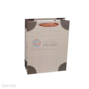 Top Selling Gift Bag/Paper Packing Bag with Coffee Ribbon Handle