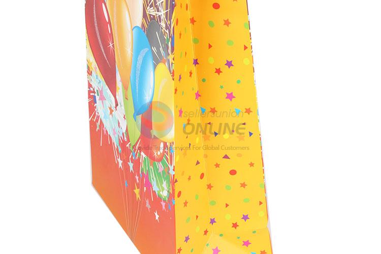 Colorful Balloon Printed Gilding Gift Bag/Paper Packing Bag for Sale