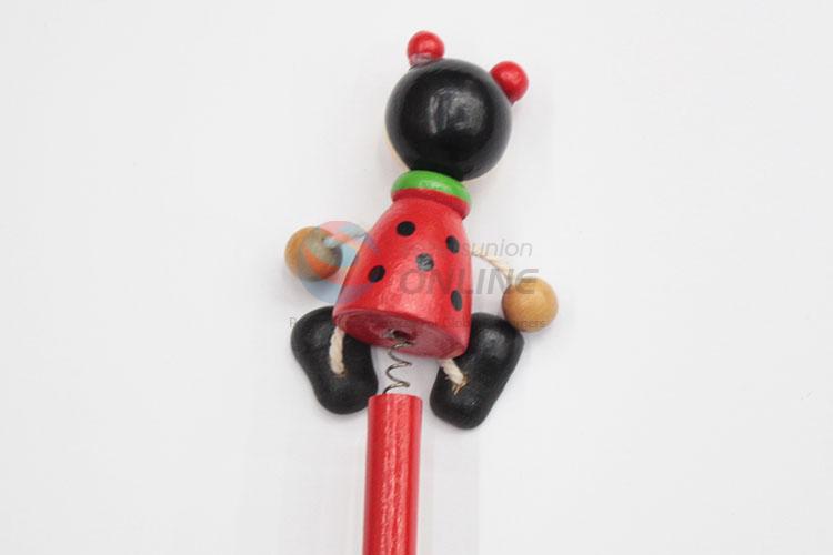 Factory Direct Wooden Toy Cartoon Pencil for Children