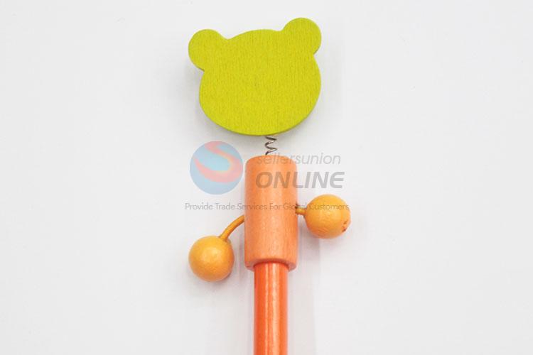 New Design Students Stationery Pencil with Wooden Toy