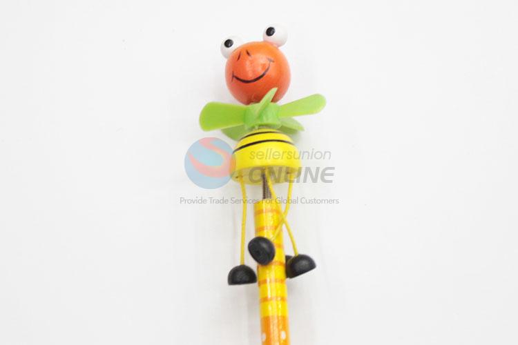 Factory Direct Pencil with Adorable Wooden Toys on Top