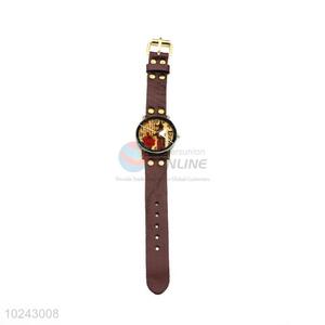 Factory Hot Sell Wrist Watch with Leathern Watchband for Sale