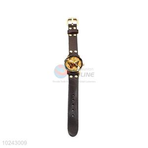 Factory Wholesale Wrist Watch with Leathern Watchband for Sale