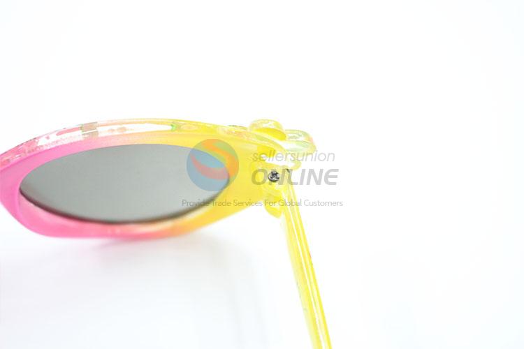 Factory Sales Soft Kids Sunglasses With Flower Decoration