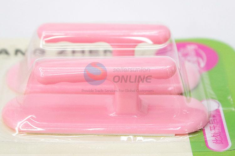 Best Selling High Quality 2 Pcs Pink Color Strong Adhesive Hook