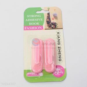 Best Selling High Quality 2 Pcs Pink Color Strong Adhesive Hook