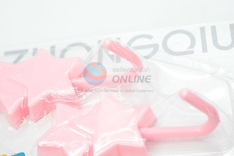 Great Cheap New Style Pink Star Shaped Strong Adhesive Hook